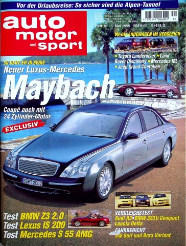 Deckblatt Auto Motor und Sport (10/1999)